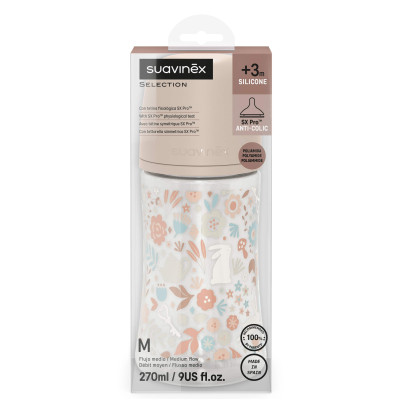 Пляшечка для годування Suavinex Wonderland 270 мл, фізіологічна, середній потік, рожева (308748) Вінниця - фото 3