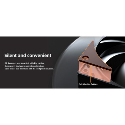 Кулер для корпуса ID-Cooling AF-125-K TRIO Винница - изображение 7