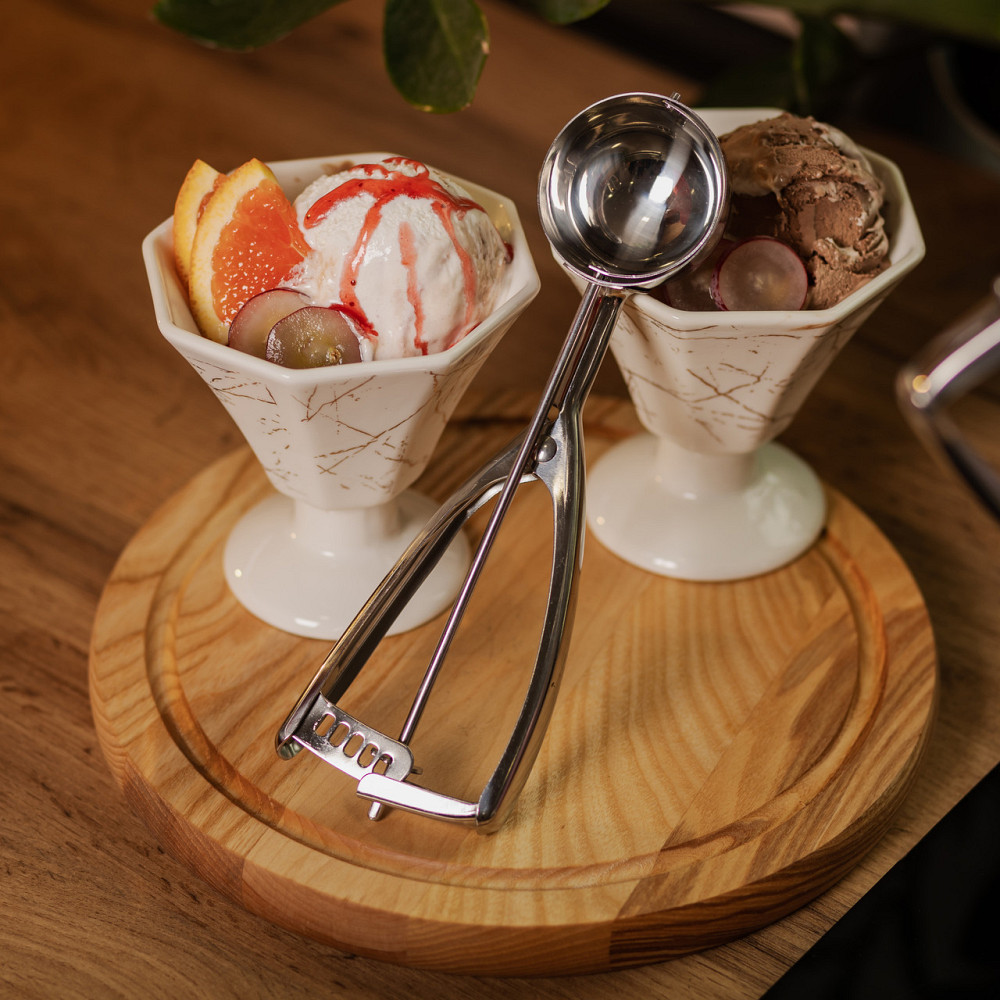 Zhongjing Кругла ложка для морозива 23×6,5 см з нержавіючої сталі HP-19-20-7.2x23CM Киев - изображение 6