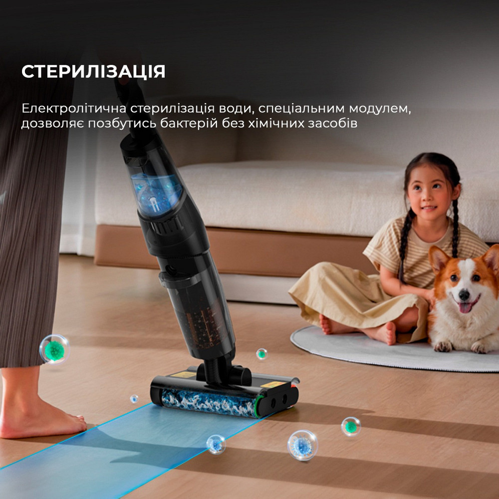Акумуляторний мийний пилосос Deerma VX96W (DEM-VX96W) ( Чорний ) Харків - фото 5