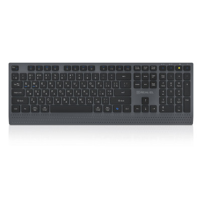 Клавиатура REAL-EL RK-715W Wireless/Bluetooth Black/Gray (EL123100051) Винница - изображение 1