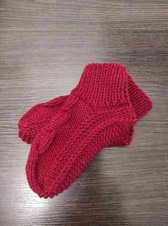 Детские теплые тапочки-носочки, ручная работа топ Киев