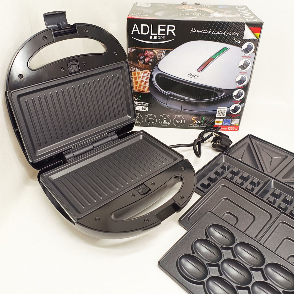 Кухонний гриль для дому, Універсальний гриль-сендвічниця, Горіхочка бутербродниця електрична JM-32 Львів - фото 9