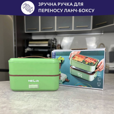 Ланч-бокс Neor для подогрева и приготовления пищи 1 л (1L3 GR) Винница - изображение 6