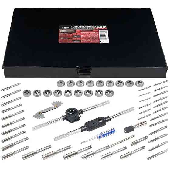 Набір метричних мітчиків та плашок 58 предметів JBC-M058-1 Одесса