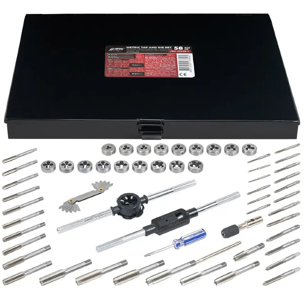 Набір метричних мітчиків та плашок 58 предметів JBC-M058-1 Одеса - фото 1