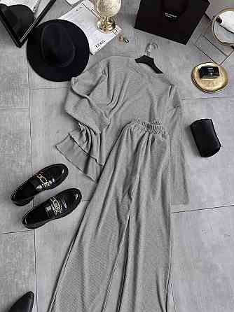 Женский теплый базовый костюм двойка ангора рубчик Одесса