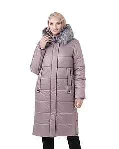 Женское длинное зимние пальто пуховик синий с мехом . 46-58р Киев - изображение 7