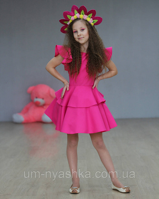 Платье Цветочка Малиновое пышное платье Барби 92-152 Кривой Рог - изображение 7