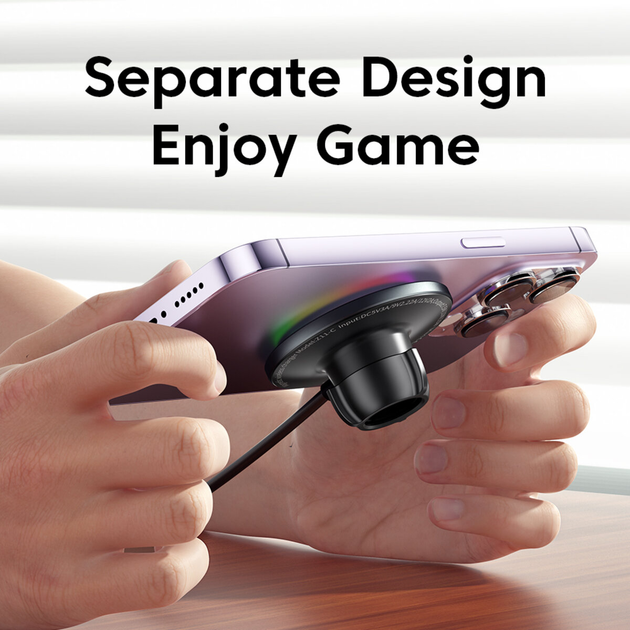 Автодержатель для телефона с беспроводной зарядкой 15W Black Киев - изображение 2