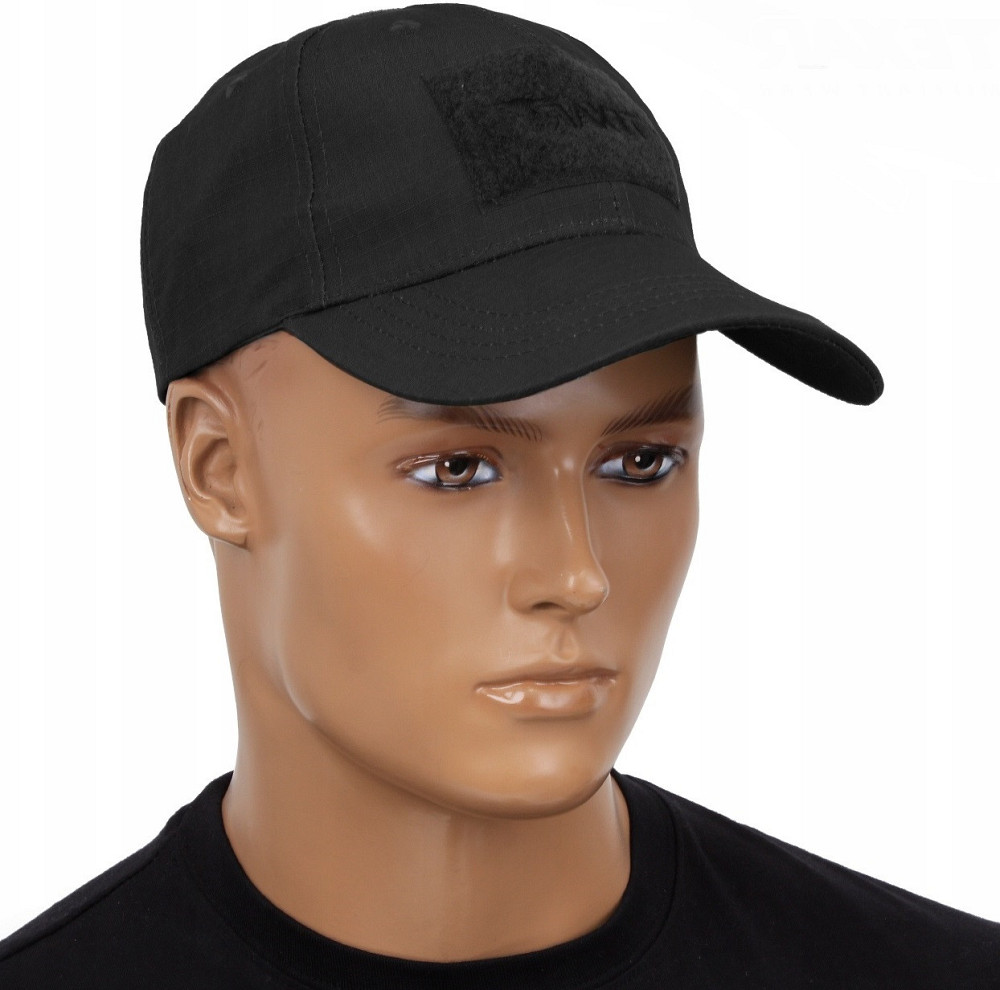 Тактична Бейсболка з 3 липучками Texar "Rip-Stop" (04-TAKT-HE-BLACK) Black Нововолинськ - фото 10