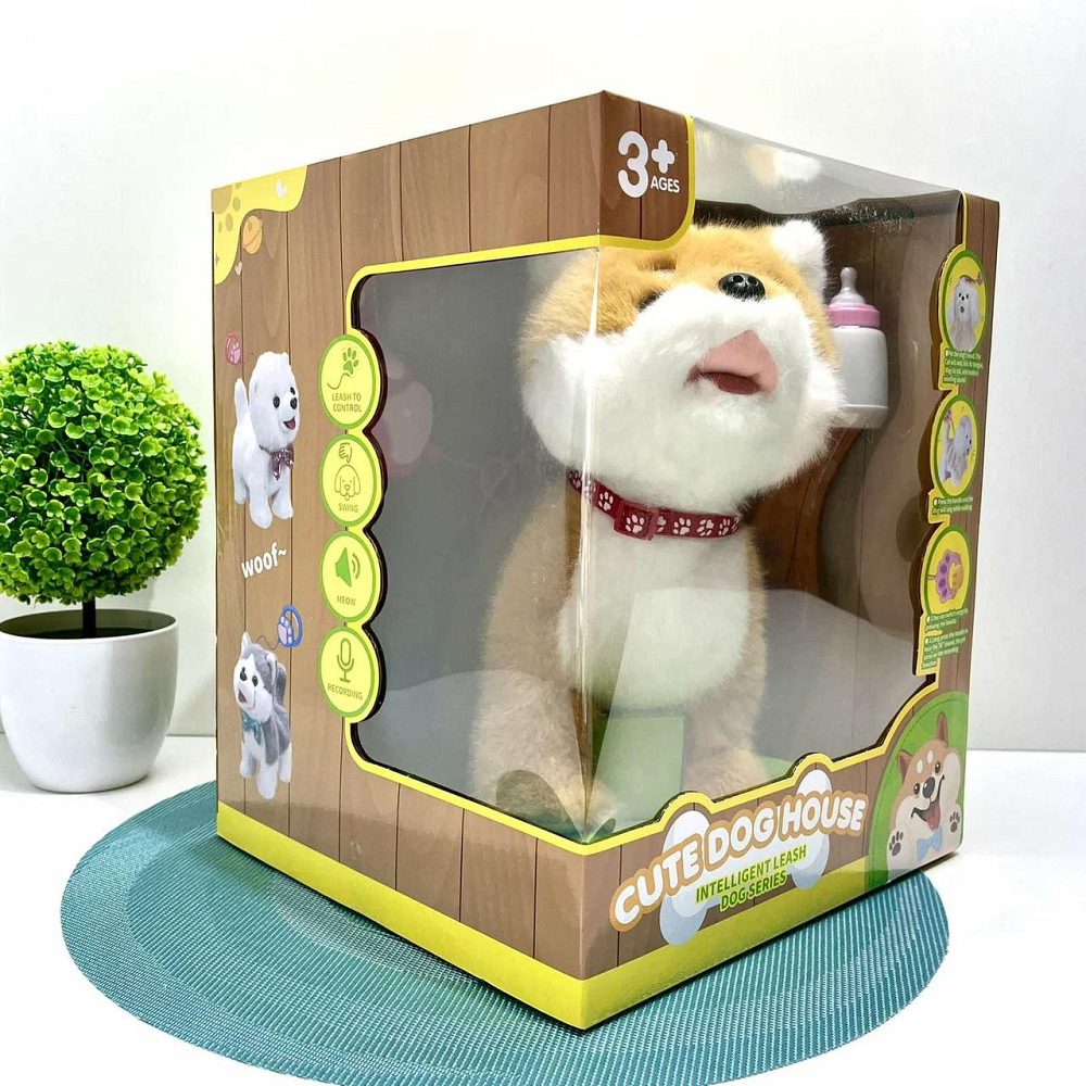 Собачка інтерактивна на пульту сенсорна ходить махає хвостом гавкає Коричнева (933-158Е) Чернігів - фото 6