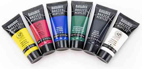 Набір акрилових фарб Liquitex Basics 6 x 22 мл універсальні стійкі сатинові Київ