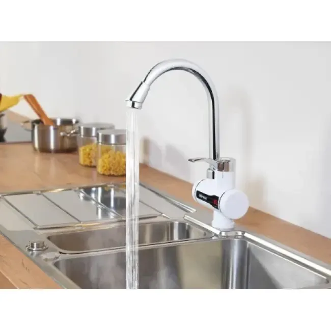 Цифровой мгновенный водонагреватель DIGITAL Display Pro Delimano с LED дисплеем, 3кВт, белый Одесса - изображение 2