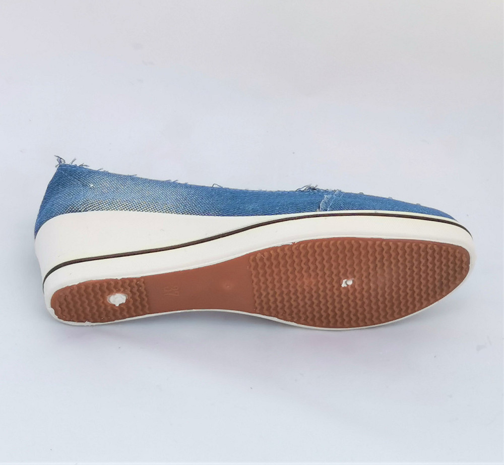 . Жіночі Мокасини Балетки на Танкетці Блакитні Джинсові Сині (розміри: 36,37,38,40) Дніпро - фото 5