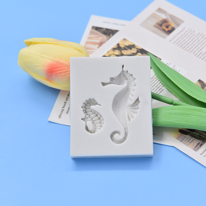 Молд кондитерский Морской конёк 60 на 50 мм серый Киев - изображение 6