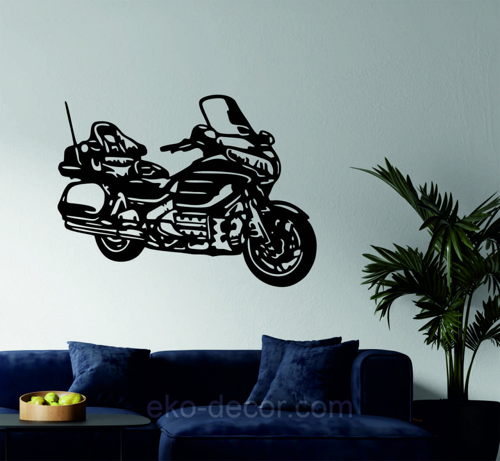 Декоративное настенное Панно «Мотоцыкл» Декор на стену 90*66 см, Черный Киев - изображение 2