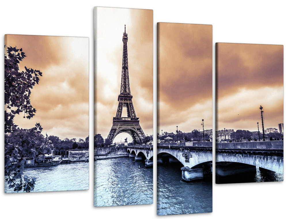 Модульная картина Париж Art-38_4 99x140 см Киев - изображение 1
