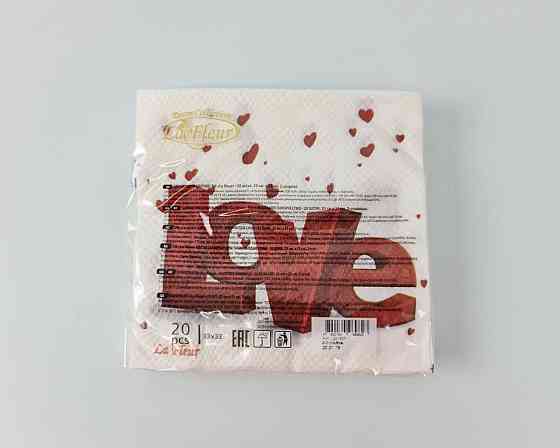 Серветка (ЗЗхЗ, 20 шт.) La Fleur 3-D любов (509) (1 пачка) Харків