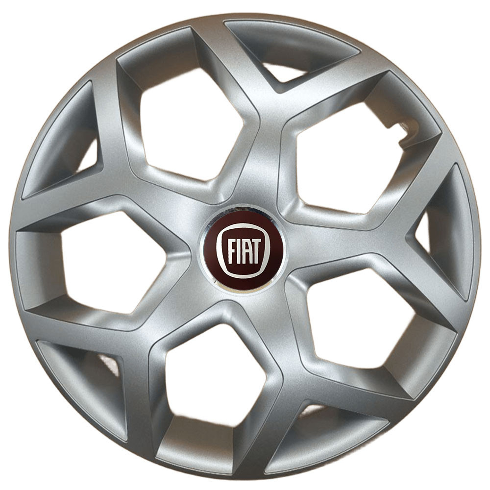 Автомобильные модельные колпаки R16 Fiat 435 4шт, SJS, серебристые Винница - изображение 1
