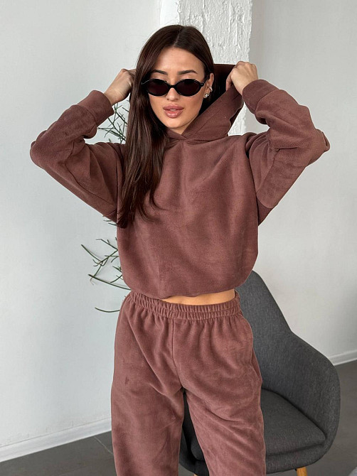 Флісовий жіночий костюм із капюшоном Моко 42/46 Харків - фото 1