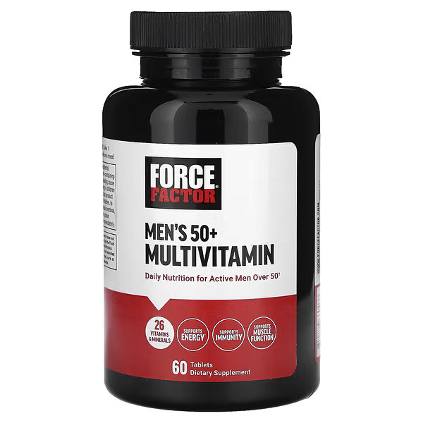 Мультивітамінний комплекс для чоловіків 50+ Force Factor Men's 50+ Multivitamin, 60 Tablets Луцьк - фото 1