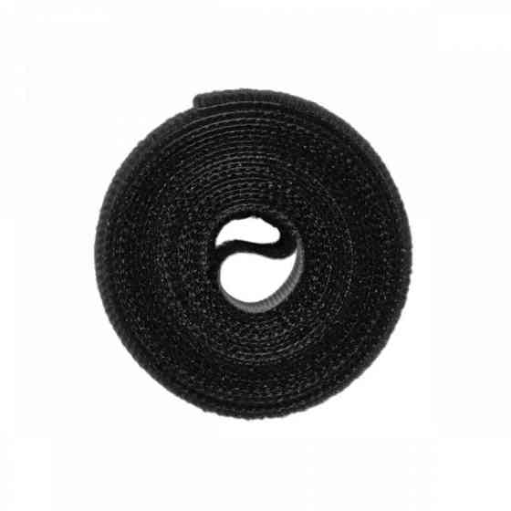 Багатофункціональна стрічка, Т рулон на липучці, 12 мм х 2 м, чорна, HLT1202/BK Київ