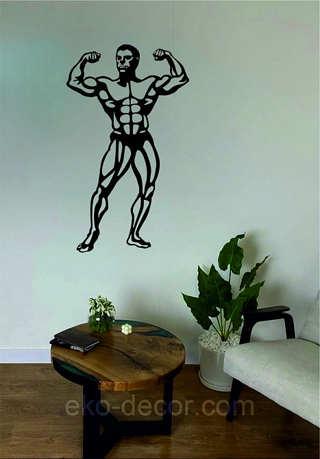 Декоративне настінне Панно «Бодібілдер», Декор на стіну Київ - фото 10
