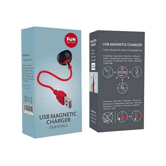 Магнитный кабель для зарядки Fun Factory USB MAGNETIC CHARGER, с индикатором Sex Aura Киев