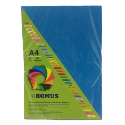 Бумага Romus А4 80 г/м2 100c, blue dark (R51383) Винница - изображение 1