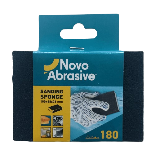 Губка шліфувальна 100*68*26мм P180 NovoAbrasive Житомир