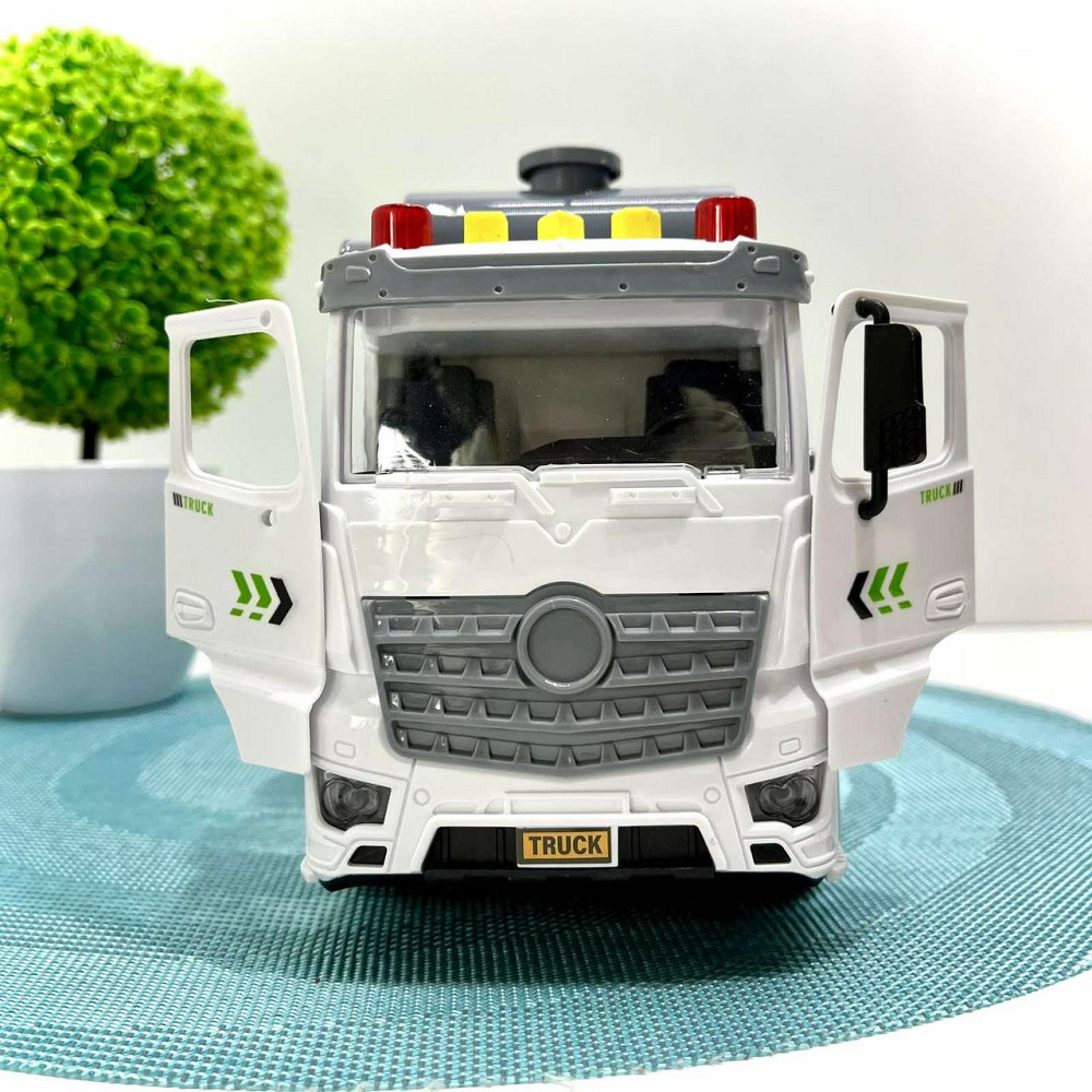 Спецтехніка Бетонозмішувач світло звук рухомі деталі масштаб 1:16 Зелений (ZH 812-1) Чернігів - фото 4