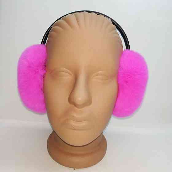 Хутряні навушники жіночі з Rex Фуксія Харків