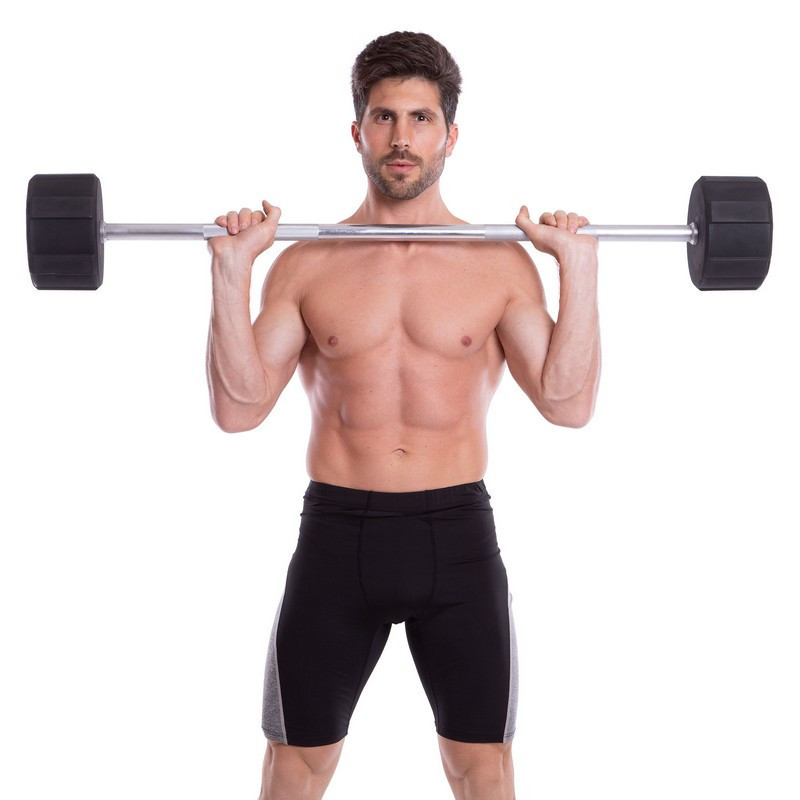 Штанга фіксована пряма поліуретанова LI NUO 3622-50 довжина 122 см 50 кг Київ - фото 8