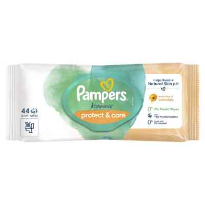 Дитячі вологі серветки Pampers Harmonie Protect&amp;Care з календулою 44 шт (8700216250641) Вінниця