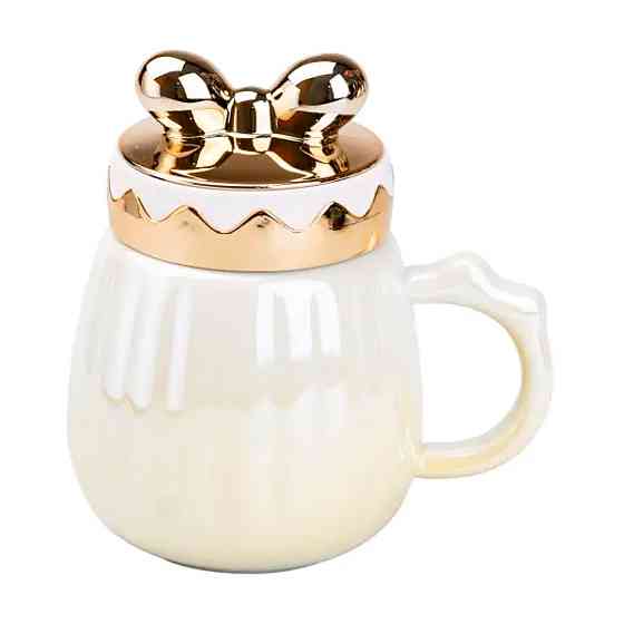 TS Kitchen Чашка порцелянова 500 мл із кришкою Жовта HP7194Y Коломыя