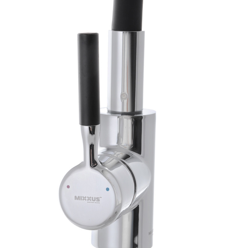 Кухонний змішувач із силіконовим виливом Mixxus Premium RIO 011 Чорний MI5815 Харків - фото 2