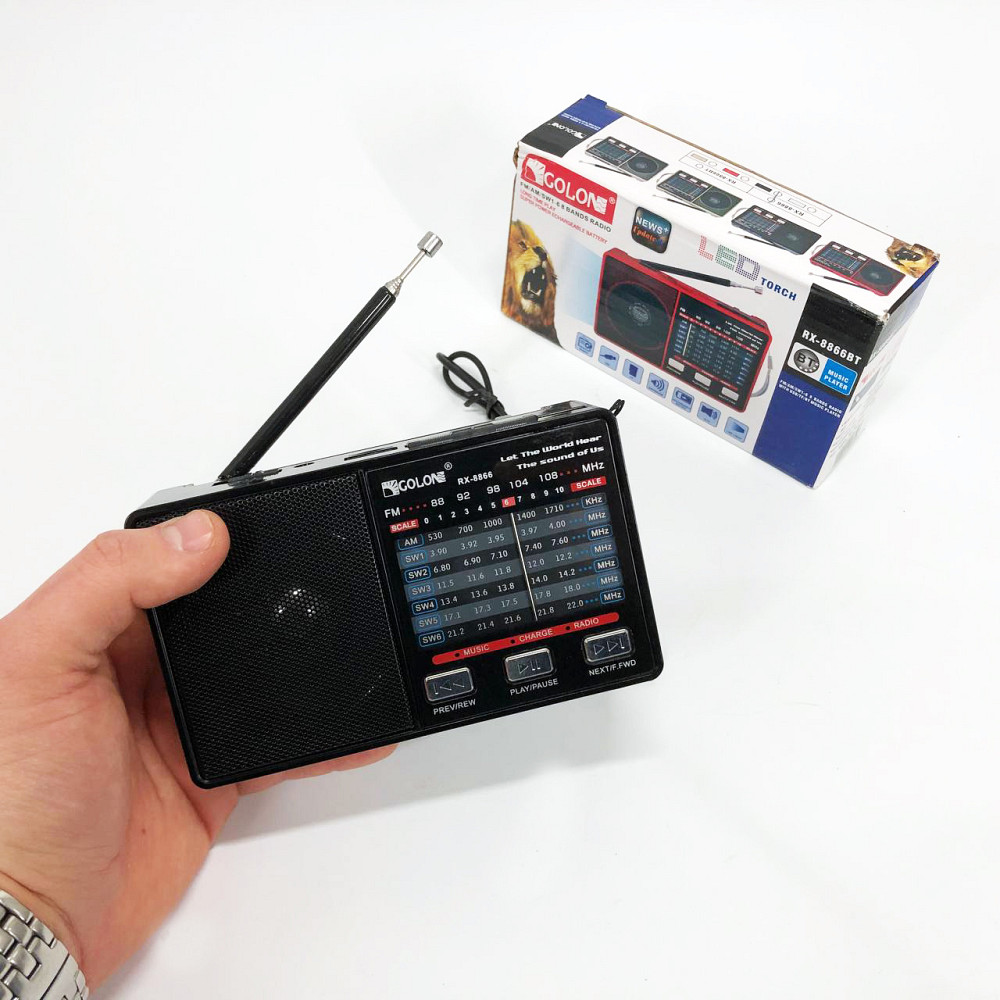 Всеволновой радио приемник GOLON, Радиоприемник от сети 220 аналоговый, Радио с встроенным MP3 плеером OL-28 Львов - изображение 10