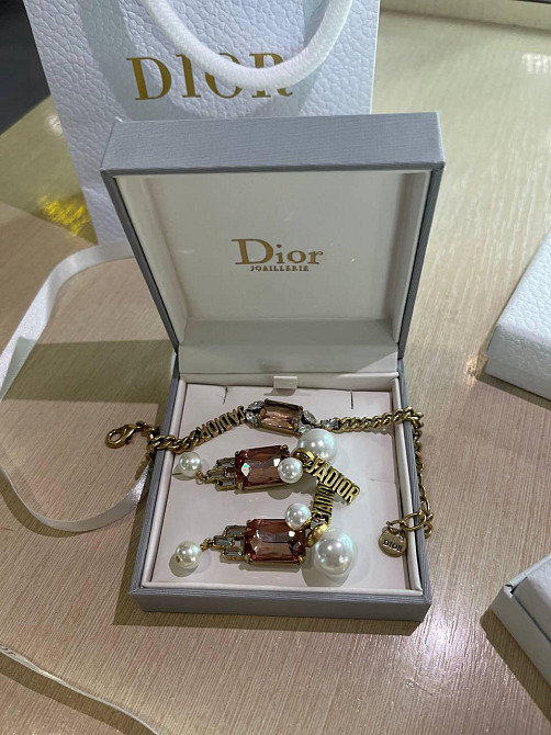 Діор набір сережки та браслет/ Dior Одеса - фото 3