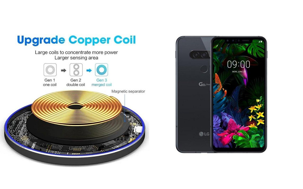 Бездротовий зарядний пристрій Copper до 30W для HTC Desire 22 Pro 5G, USB-C, LED Київ - фото 2