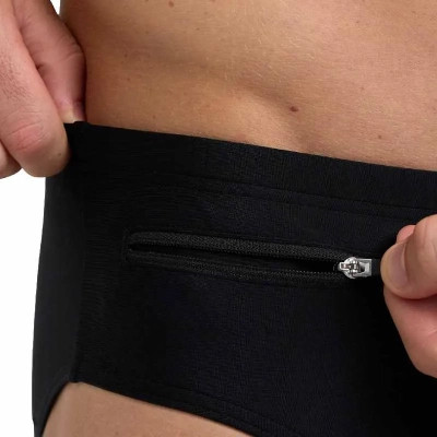 Плавки Arena Zip Brief 9 sm 006259-500 чорний 85 (3468336894316) Вінниця - фото 4