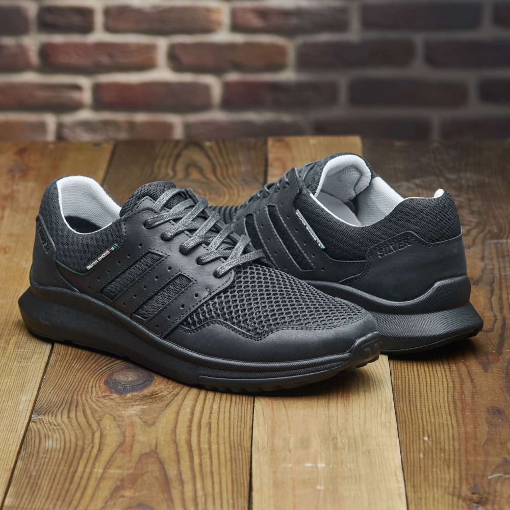 Літні шкіряні мокасини сітка чорні чоловіче взуття 192 черн Харьков - изображение 7