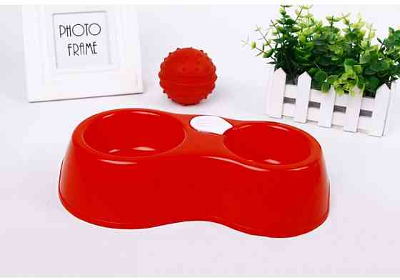 Годівниця поїлка автоматична для собак і для котів (червоний) Вінниця