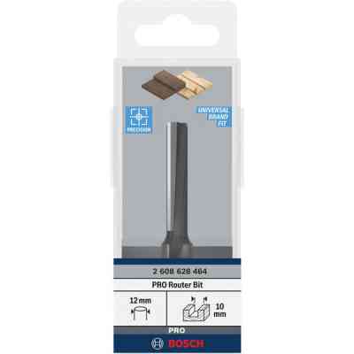 Фреза Bosch Professional пазовая с двумя лезвиями, Std, S12, D10, L40 (2.608.628.464) Винница