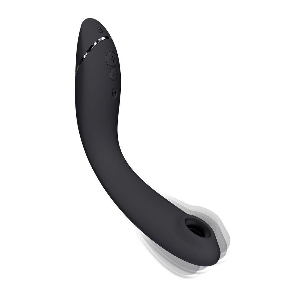 Вакуумный стимулятор для точки G и клитора с вибрацией Womanizer OG Dark Grey, 12 уровней, 3 режима Sex Aura Киев - изображение 5