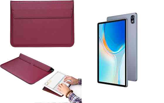 Чехол-конверт VitoCase для Ulefone Tab W10, с функцией подставки для планшета Бордовый Киев