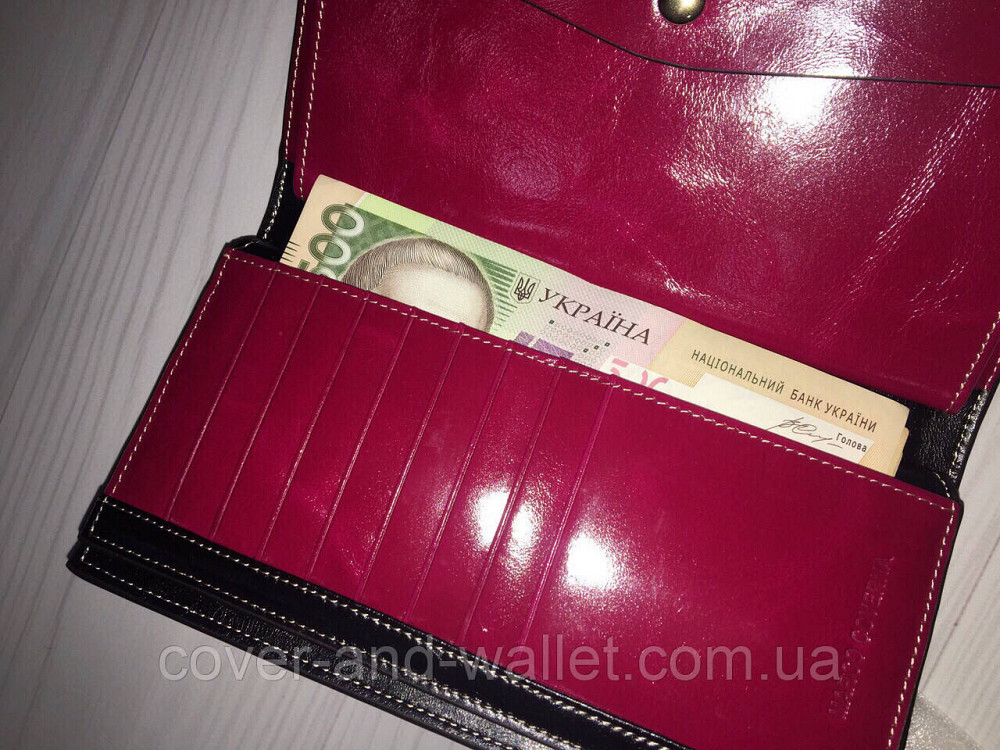 Стильный женский кошелек клатч из гладкой кожи Marco Coverna Киев - изображение 5