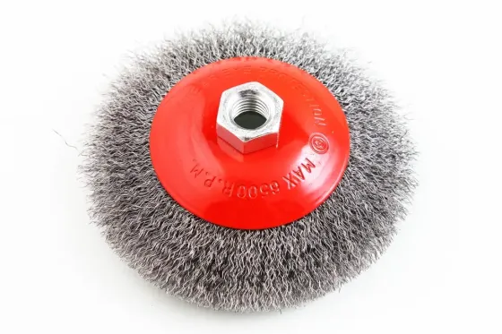 Щітка для УШМ конусна Intertool китова дрота 125ммм Вінниця