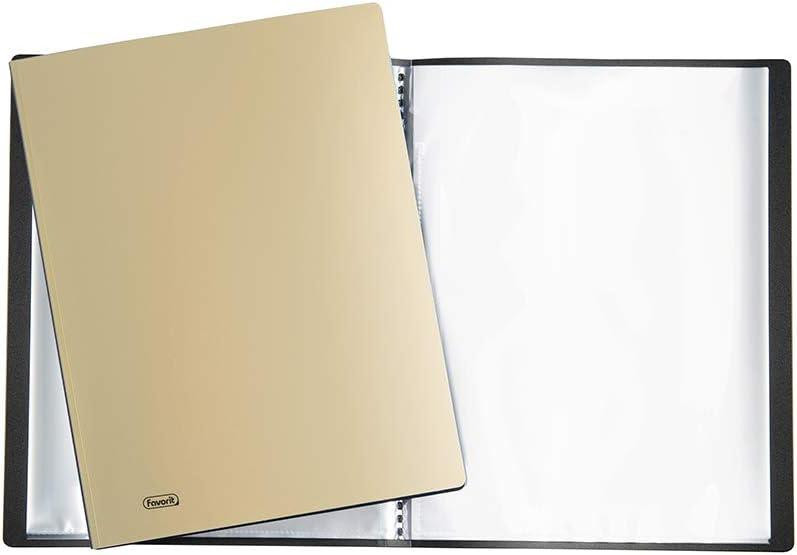 Папка для документов Favorit Display Book 60 карманов 22×30 см металлизированная золотая Киев - изображение 2