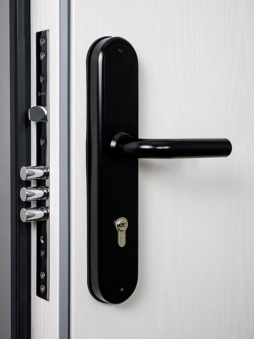 Умный дверной биометрический замок SEVEN LOCK SL-7768BF (85мм) black Киев - изображение 19